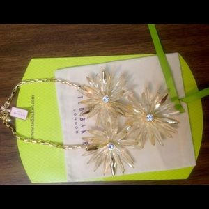 Ted Baker Petunea Flower Starburst Necklace - Gold